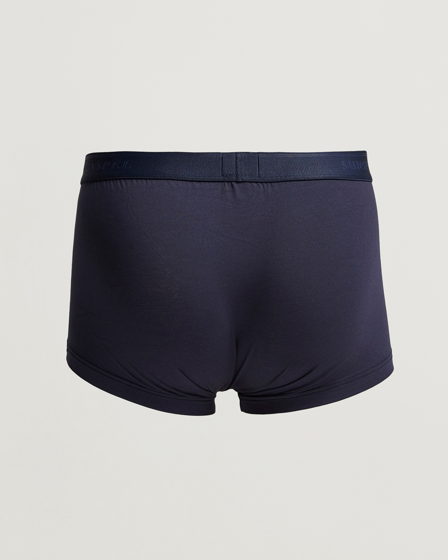 Men | Underwear & Socks | Sunspel | 2-Pack Cotton Stretch Trunk Navy