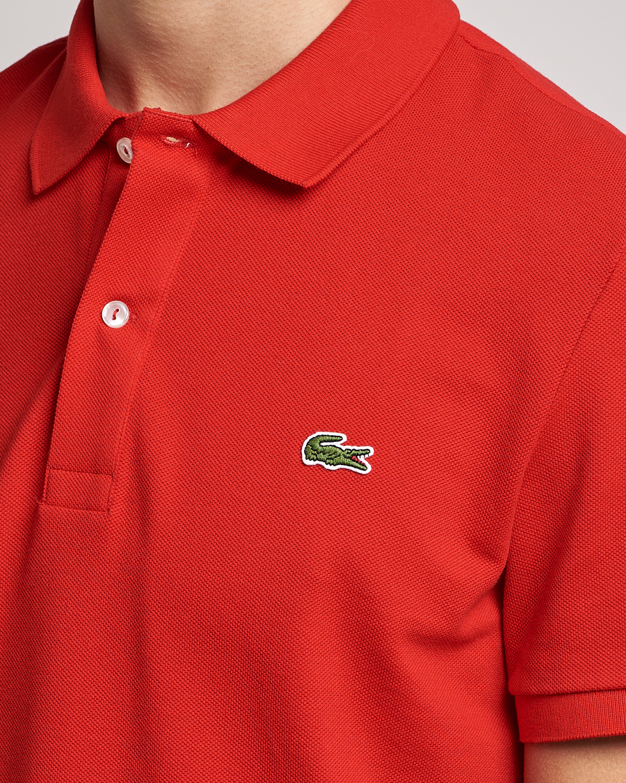 Men | Polo Shirts | Lacoste | Slim Fit Polo Piké Red