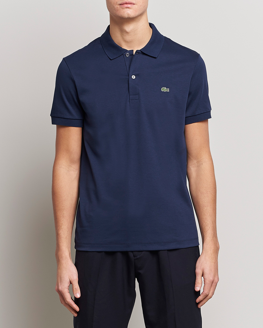Men | Polo Shirts | Lacoste | Pima Interlock Piké Navy