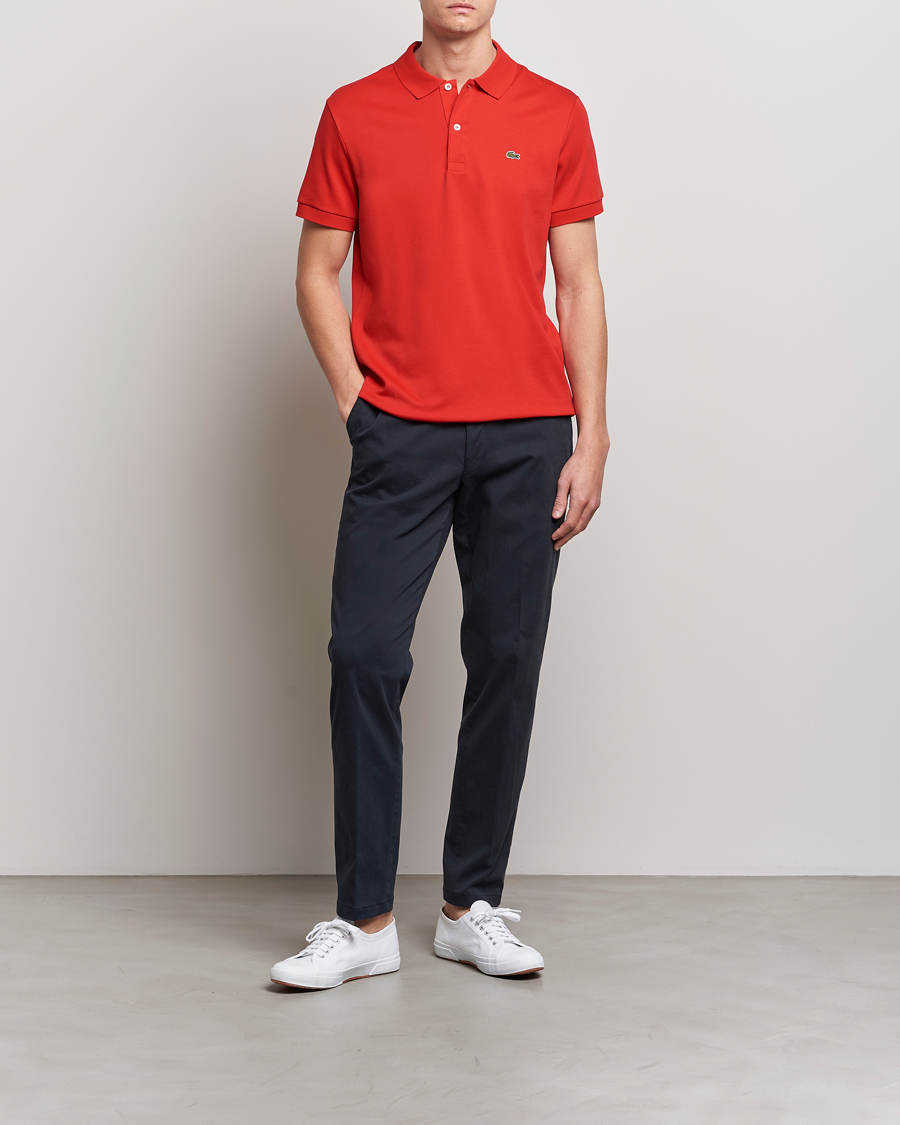 Men | Polo Shirts | Lacoste | Pima Interlock Piké Red