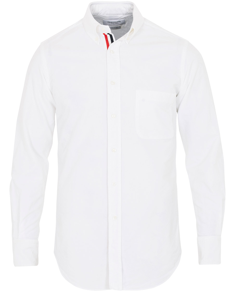 Men | Shirts | Thom Browne | Contrast Oxford Button Down Shirt White
