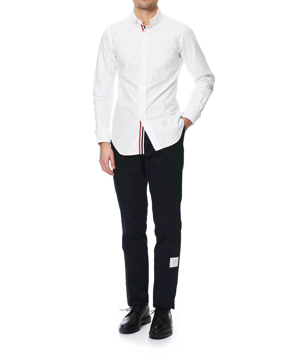Men | Shirts | Thom Browne | Contrast Oxford Button Down Shirt White