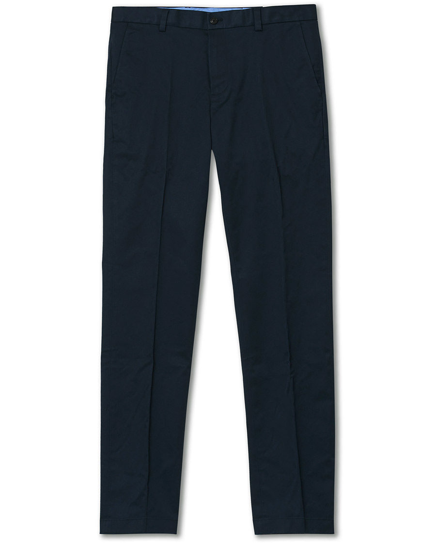 Men | Trousers | Brooks Brothers | Milano Stretch Chino Navy