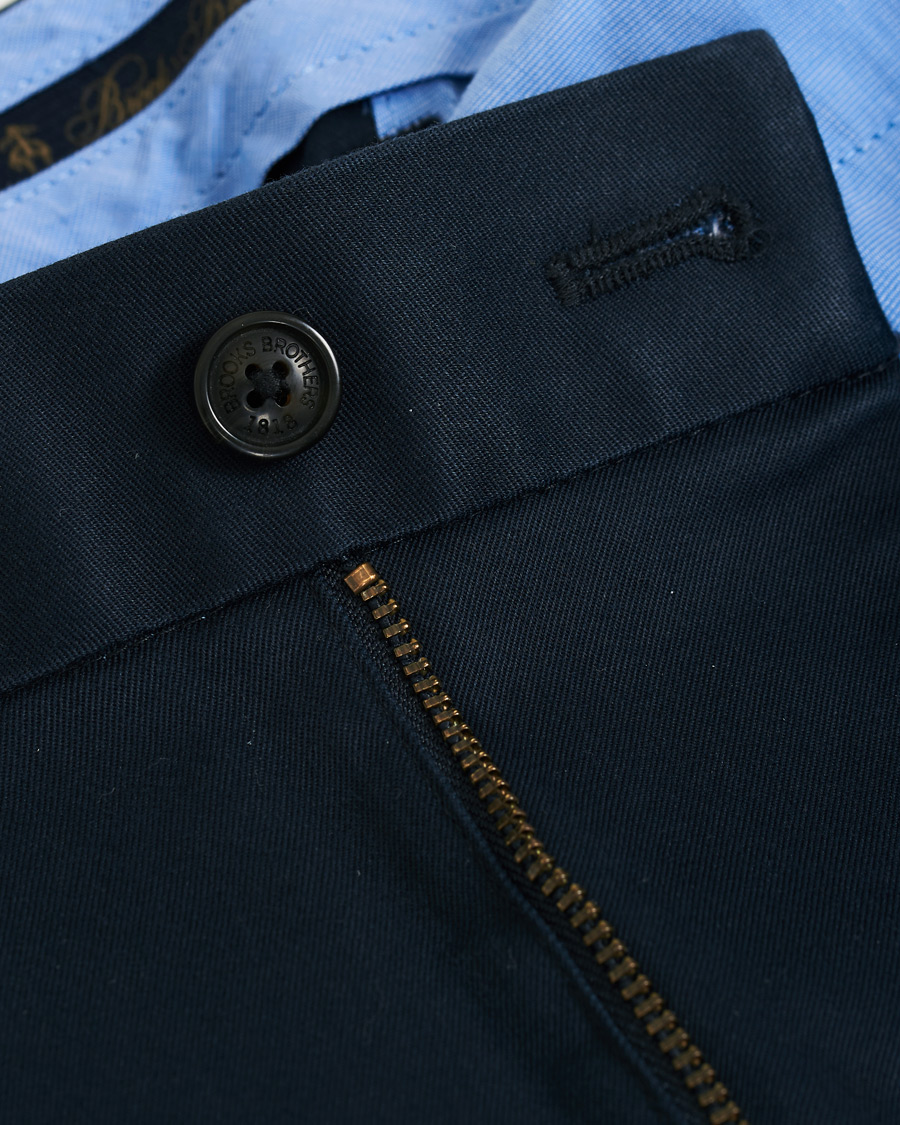 Men | Trousers | Brooks Brothers | Milano Stretch Chino Navy