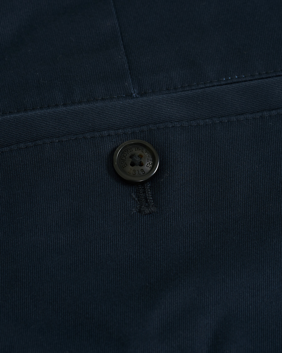 Men | Trousers | Brooks Brothers | Milano Stretch Chino Navy