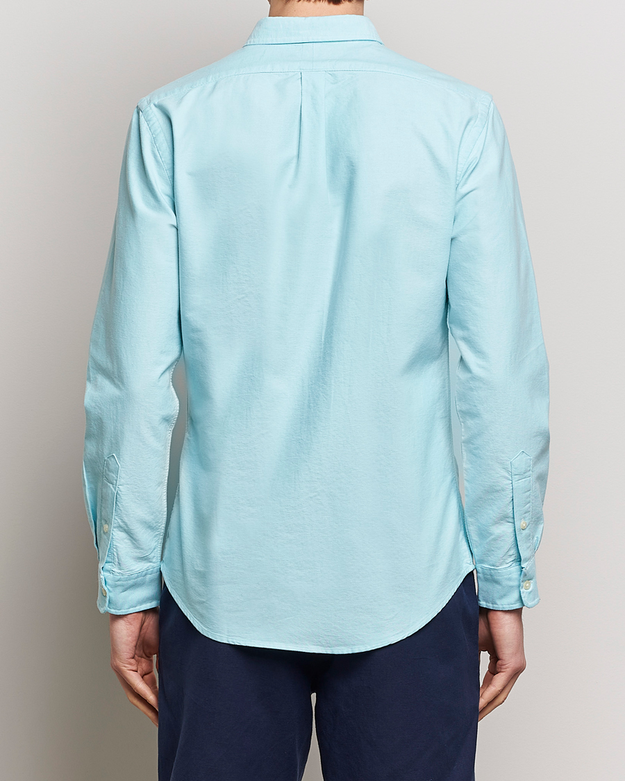 Men | Shirts | Polo Ralph Lauren | Slim Fit Oxford Button Down Shirt Aegean Blue
