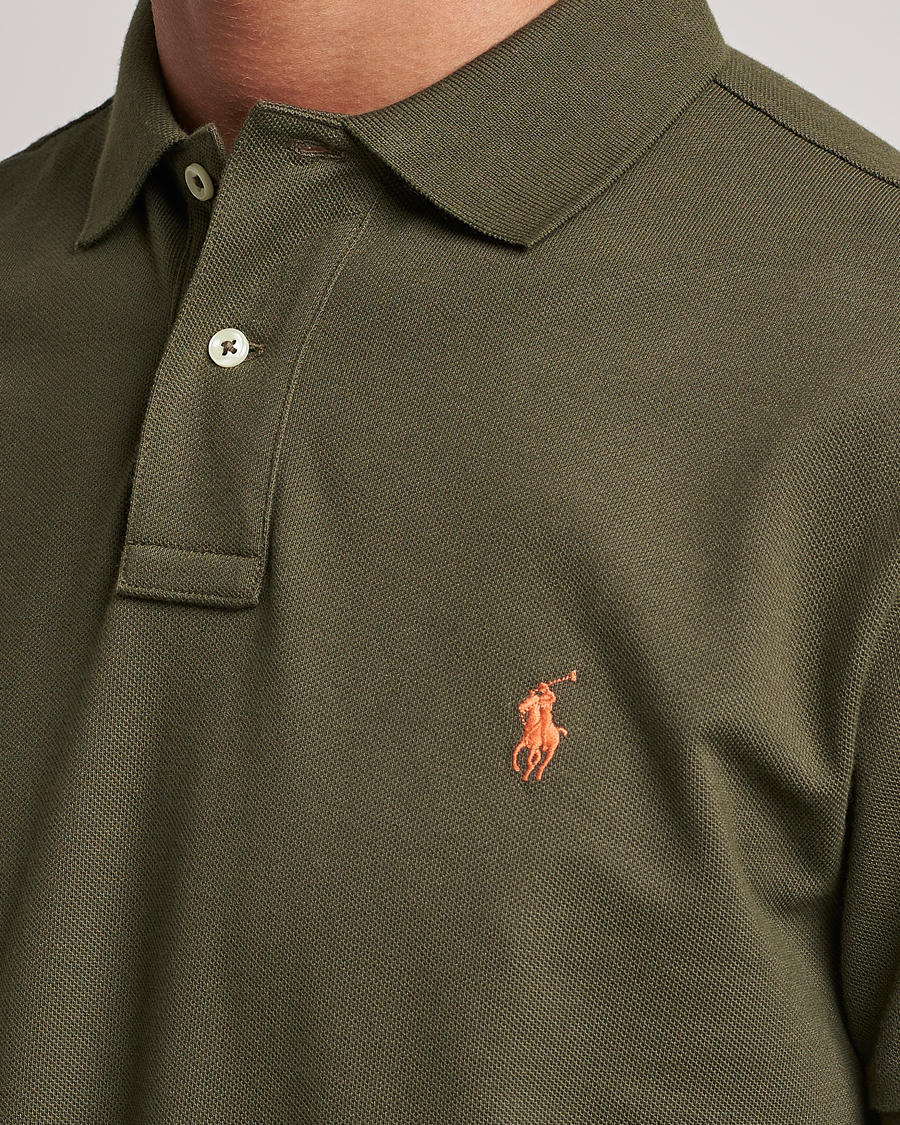 Men | Polo Shirts | Polo Ralph Lauren | Custom Slim Fit Polo Canopy Olive