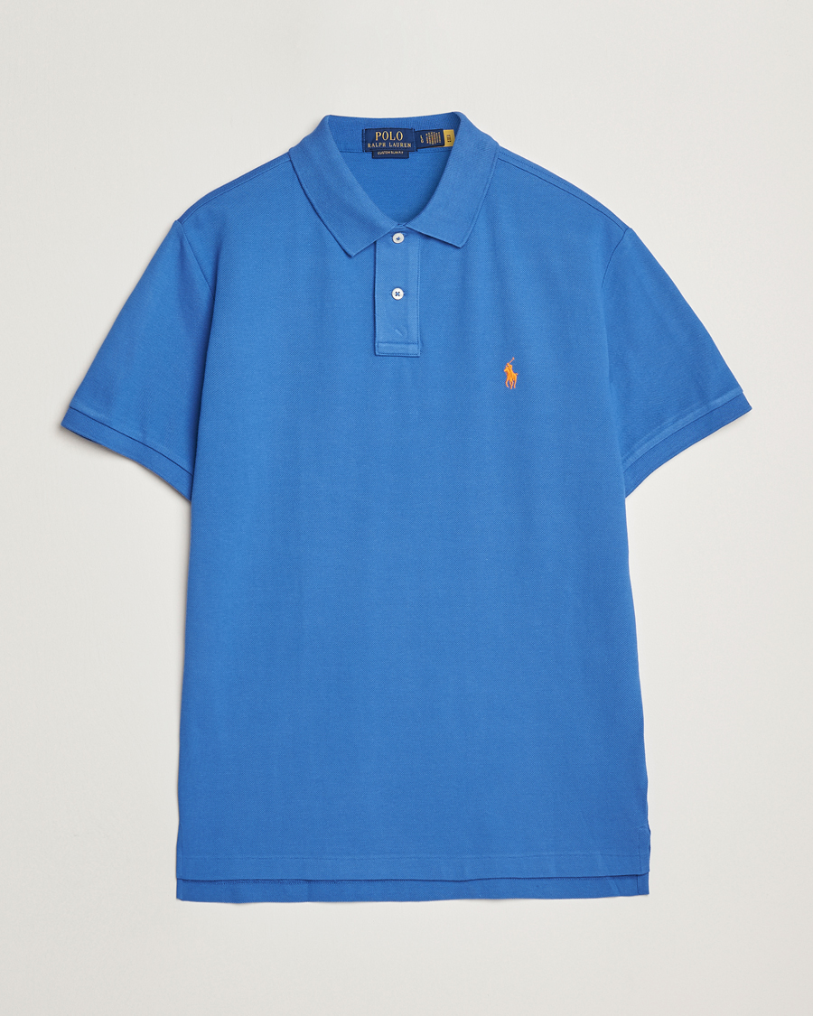 Men | Polo Shirts | Polo Ralph Lauren | Custom Slim Fit Polo New Iris Blue
