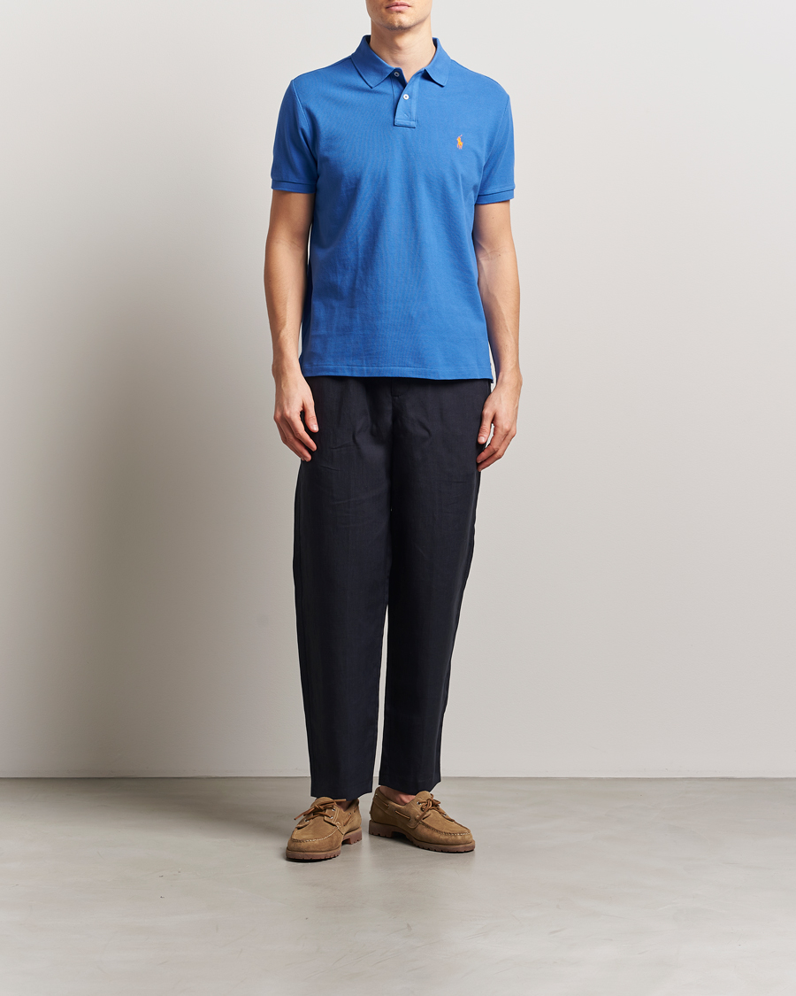 Men | Polo Shirts | Polo Ralph Lauren | Custom Slim Fit Polo New Iris Blue