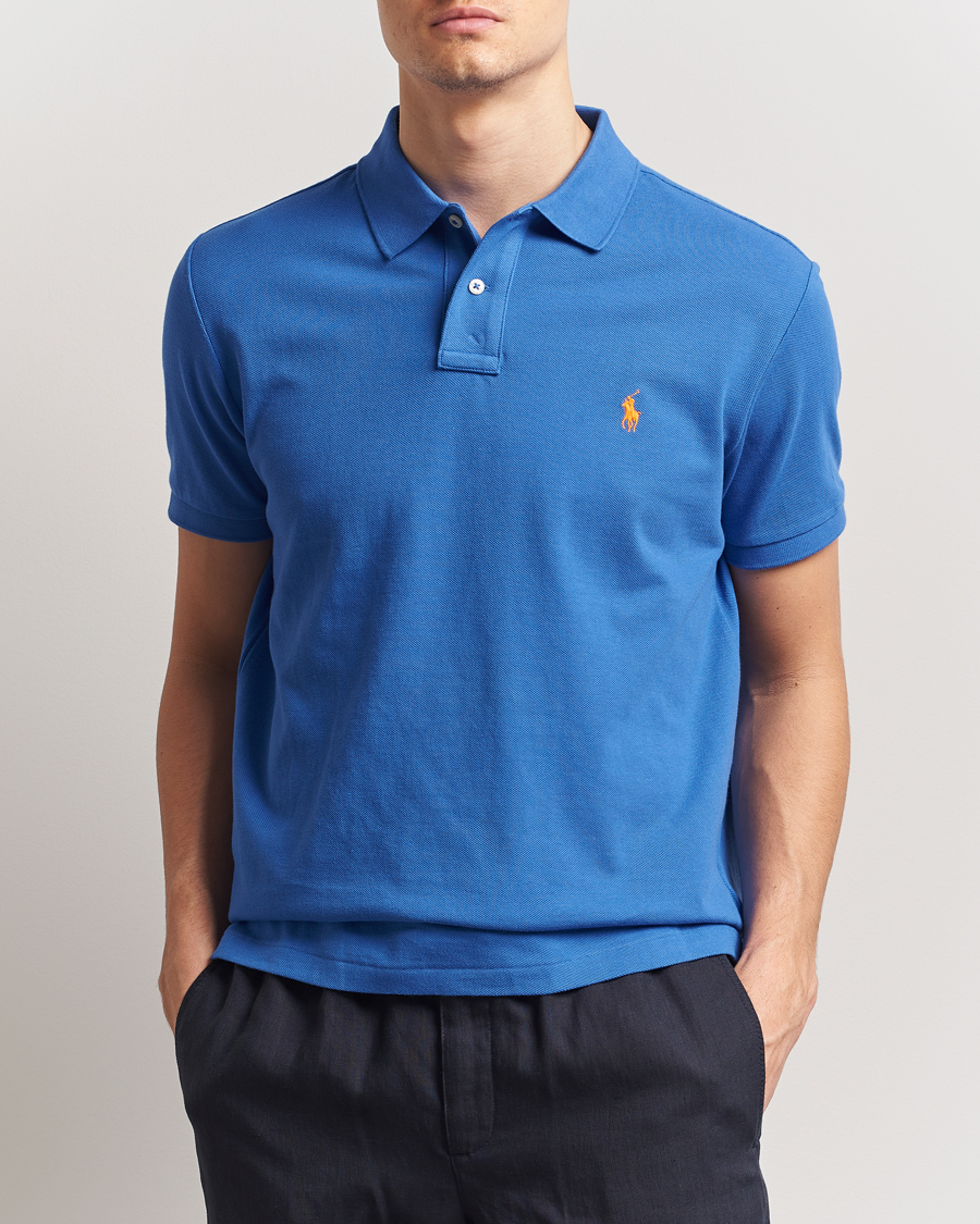 Men | Polo Shirts | Polo Ralph Lauren | Custom Slim Fit Polo New Iris Blue