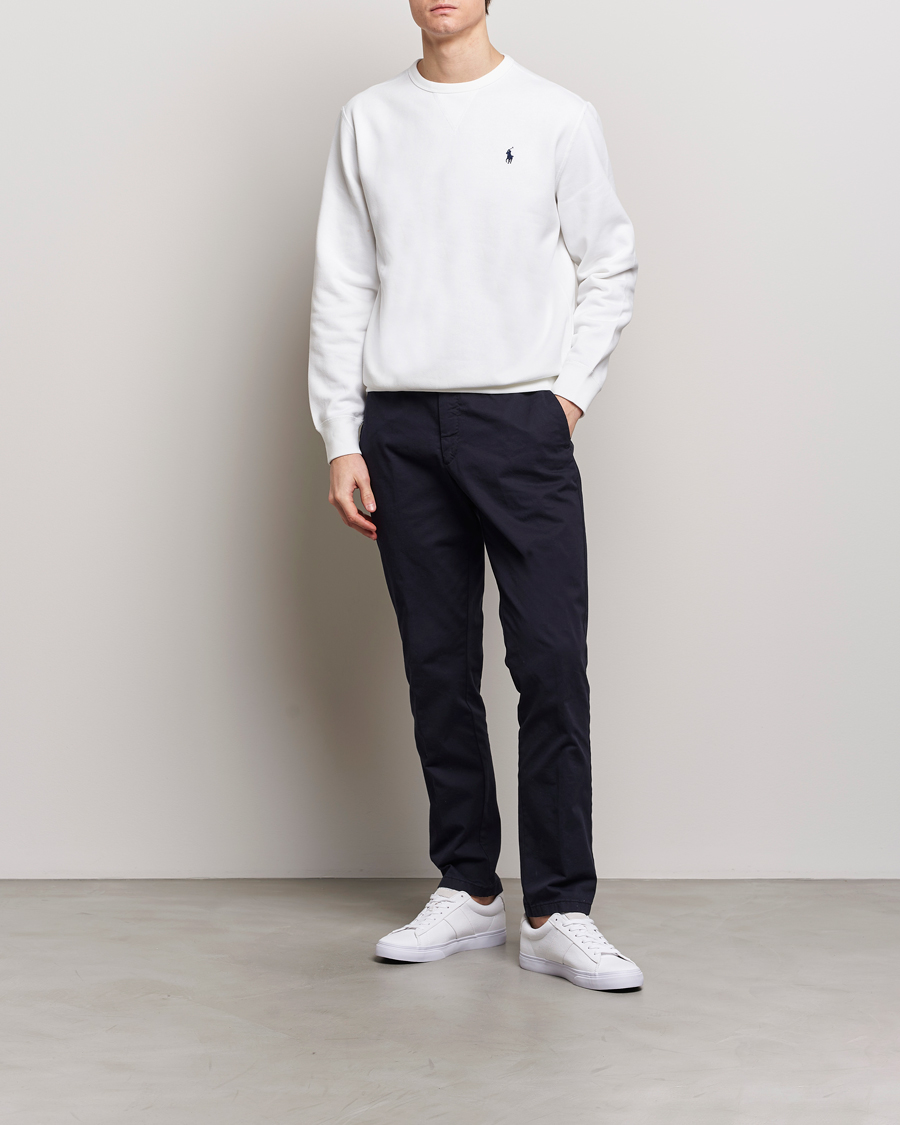 Men | Sweaters & Knitwear | Polo Ralph Lauren | Crew Neck Sweatshirt White