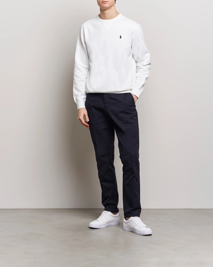 Men | Sweaters & Knitwear | Polo Ralph Lauren | Crew Neck Sweatshirt White