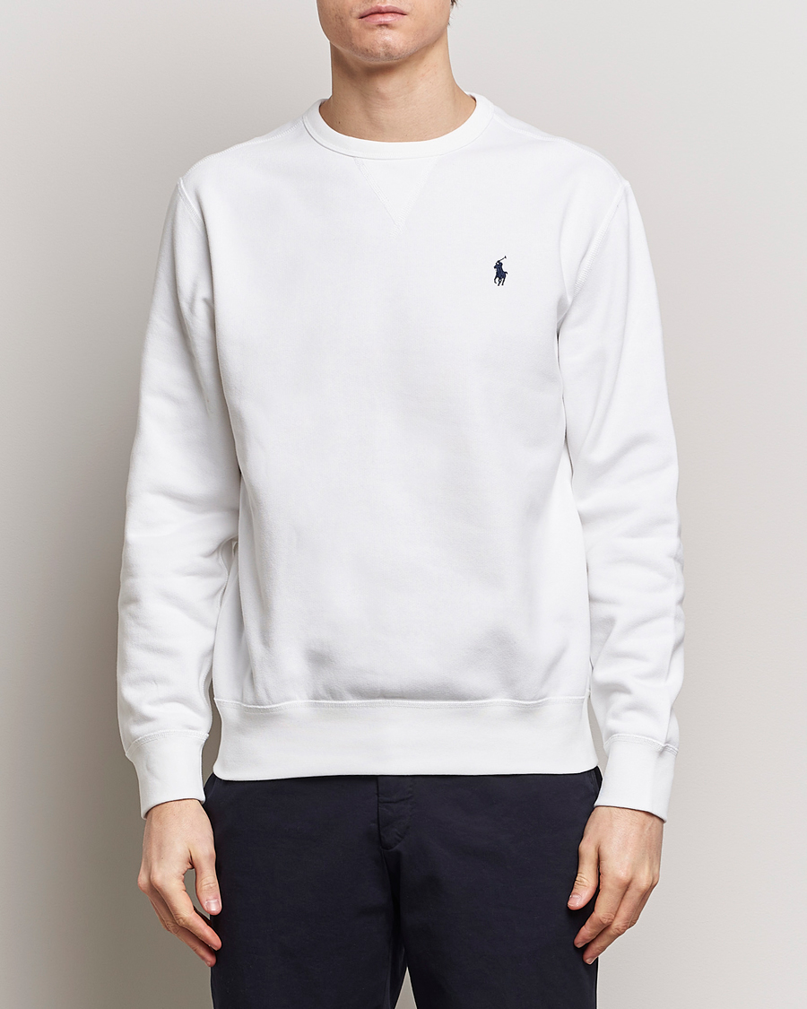Men | Sweaters & Knitwear | Polo Ralph Lauren | Crew Neck Sweatshirt White