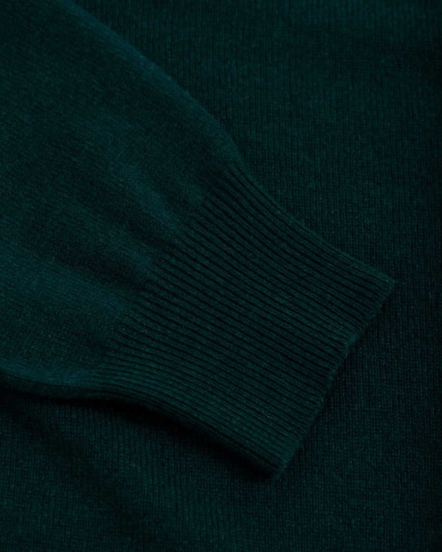 Men | Sweaters & Knitwear | Piacenza Cashmere | Cashmere Crew Neck Sweater Racing Green