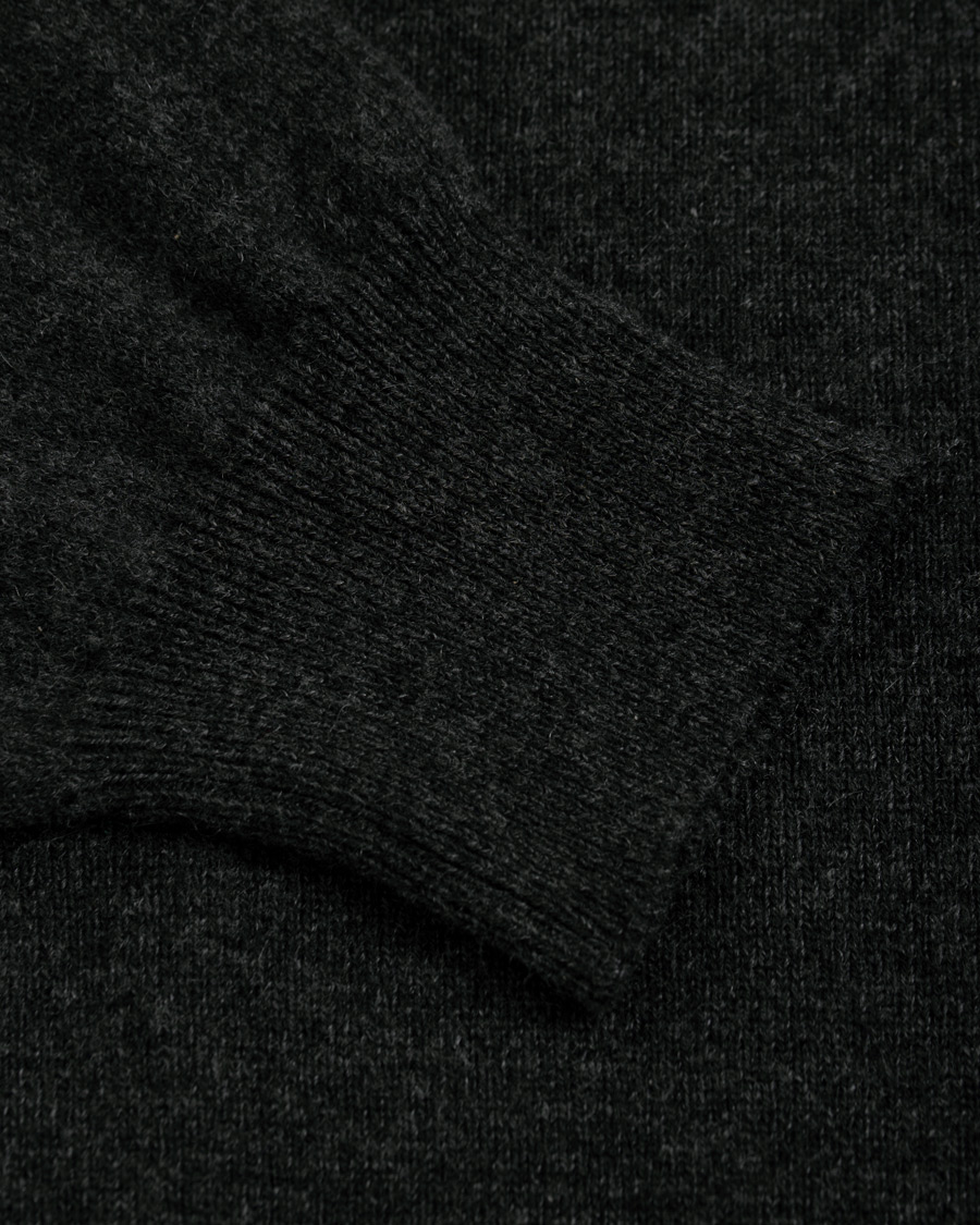 Men | Sweaters & Knitwear | Piacenza Cashmere | Cashmere Crew Neck Sweater Charcoal