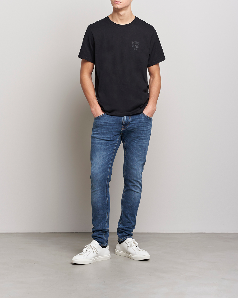 Men | Jeans | Nudie Jeans | Tight Terry Organic Jeans Steel Navy