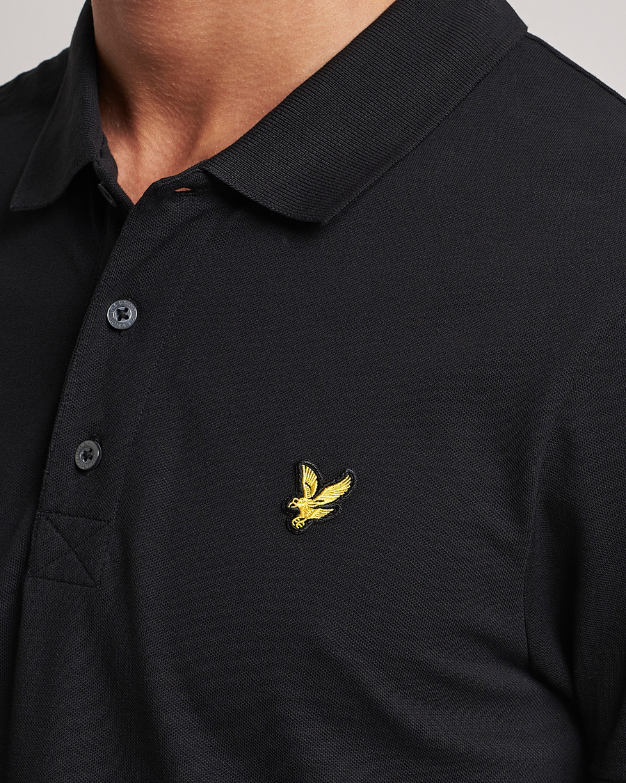 Men | Polo Shirts | Lyle & Scott | Plain Pique Polo Jet Black