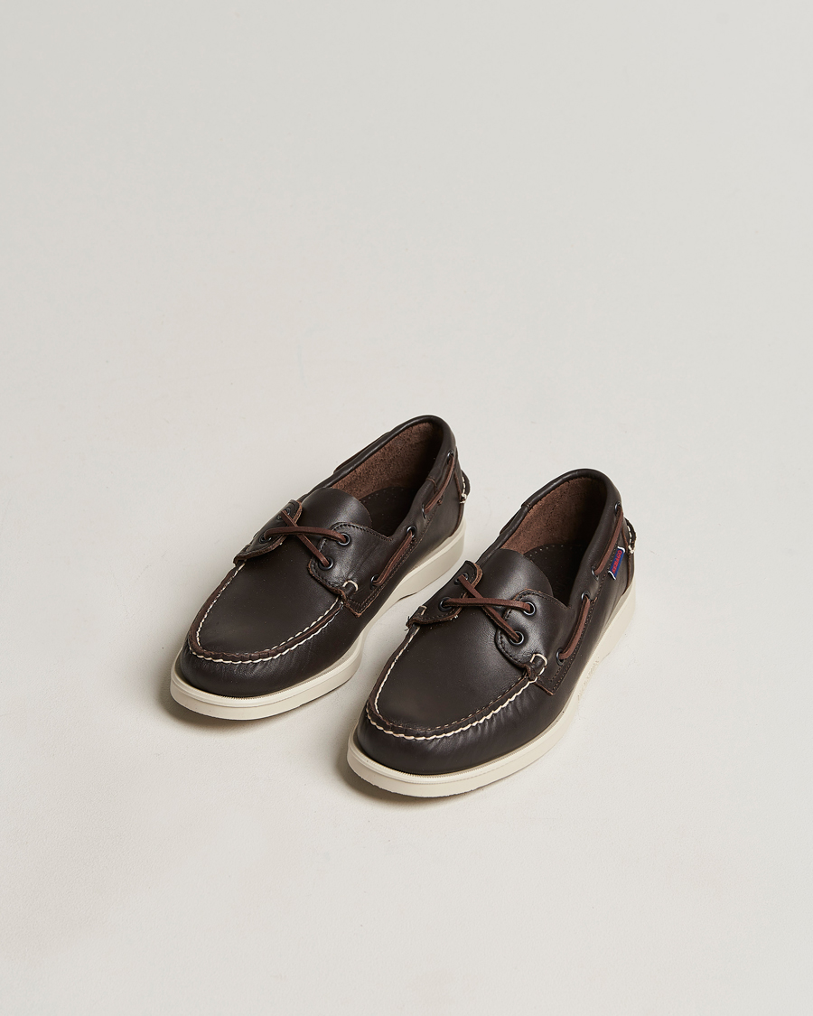 Men | Boat Shoes | Sebago | Dockside Boat Shoe Dark Brown