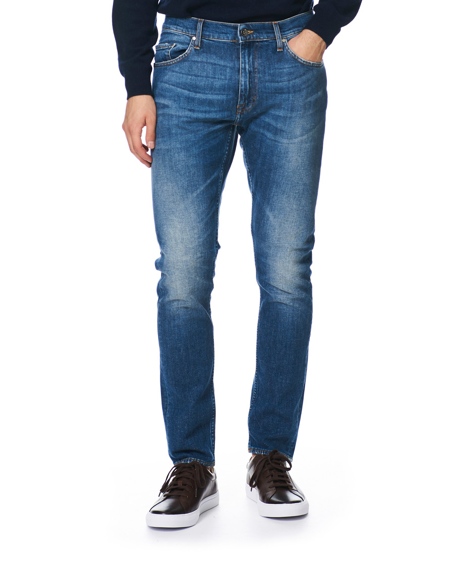 Men | Jeans | Tiger of Sweden | Pistolero Stretch Organic Cotton Son Jeans Mid Blue