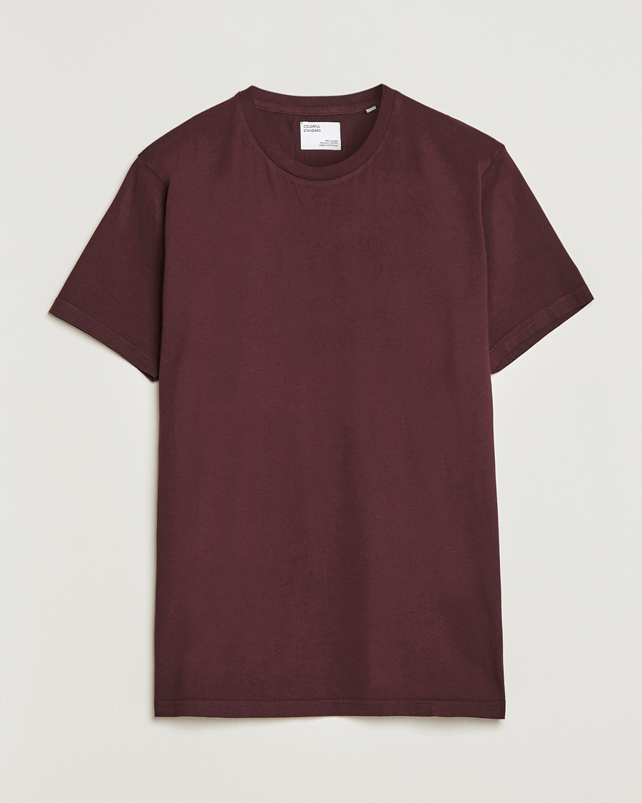 Men | T-Shirts | Colorful Standard | Classic Organic T-Shirt Oxblood Red