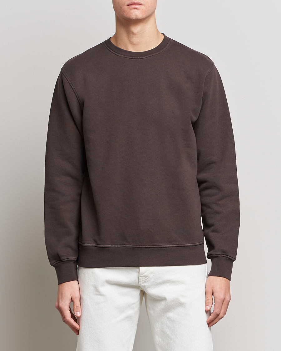 Men | Sweatshirts | Colorful Standard | Classic Organic Crew Neck Sweat Coffee Brown