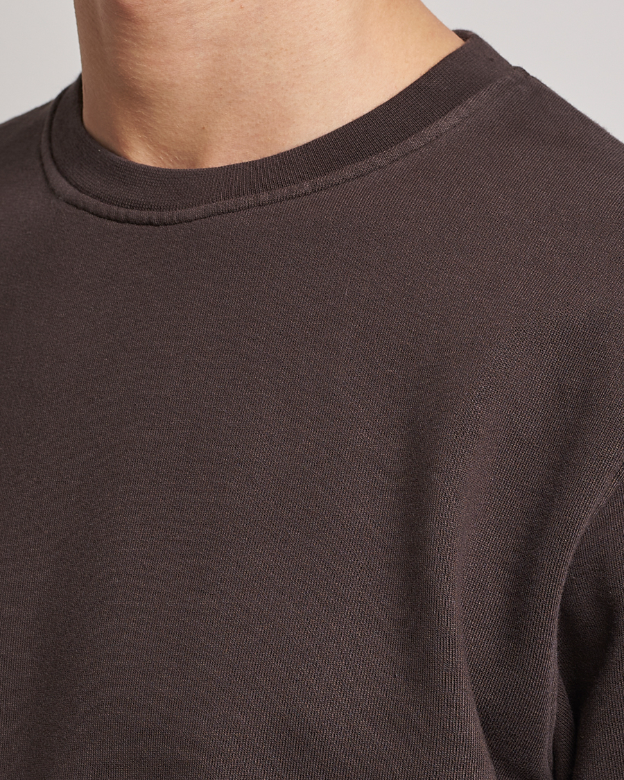 Men | Sweaters & Knitwear | Colorful Standard | Classic Organic Crew Neck Sweat Coffee Brown