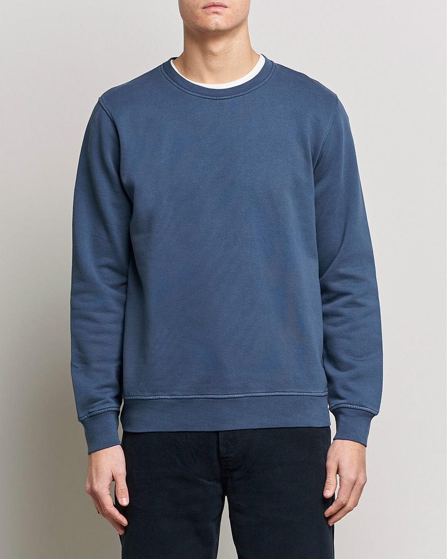 Men | Sweatshirts | Colorful Standard | Classic Organic Crew Neck Sweat Petrol Blue