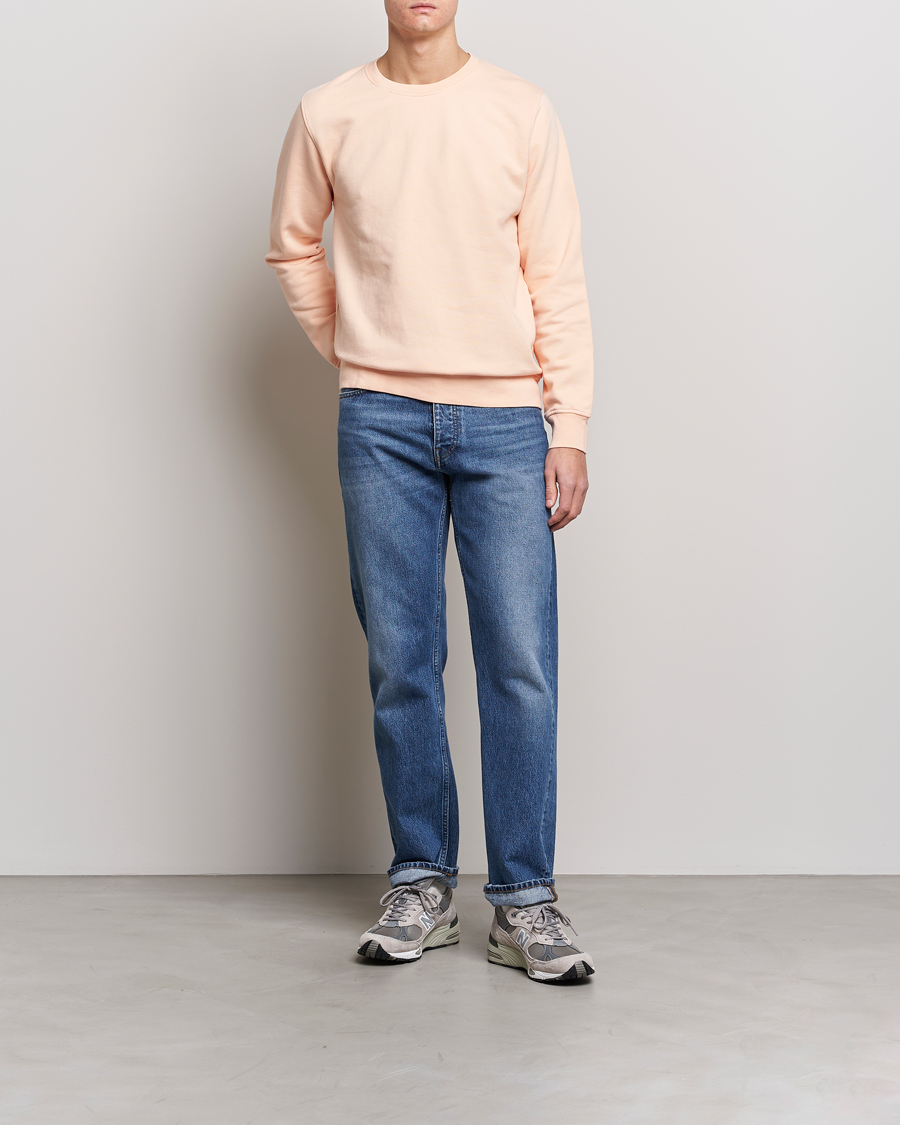 Men | Sweaters & Knitwear | Colorful Standard | Classic Organic Crew Neck Sweat Paradise Peach