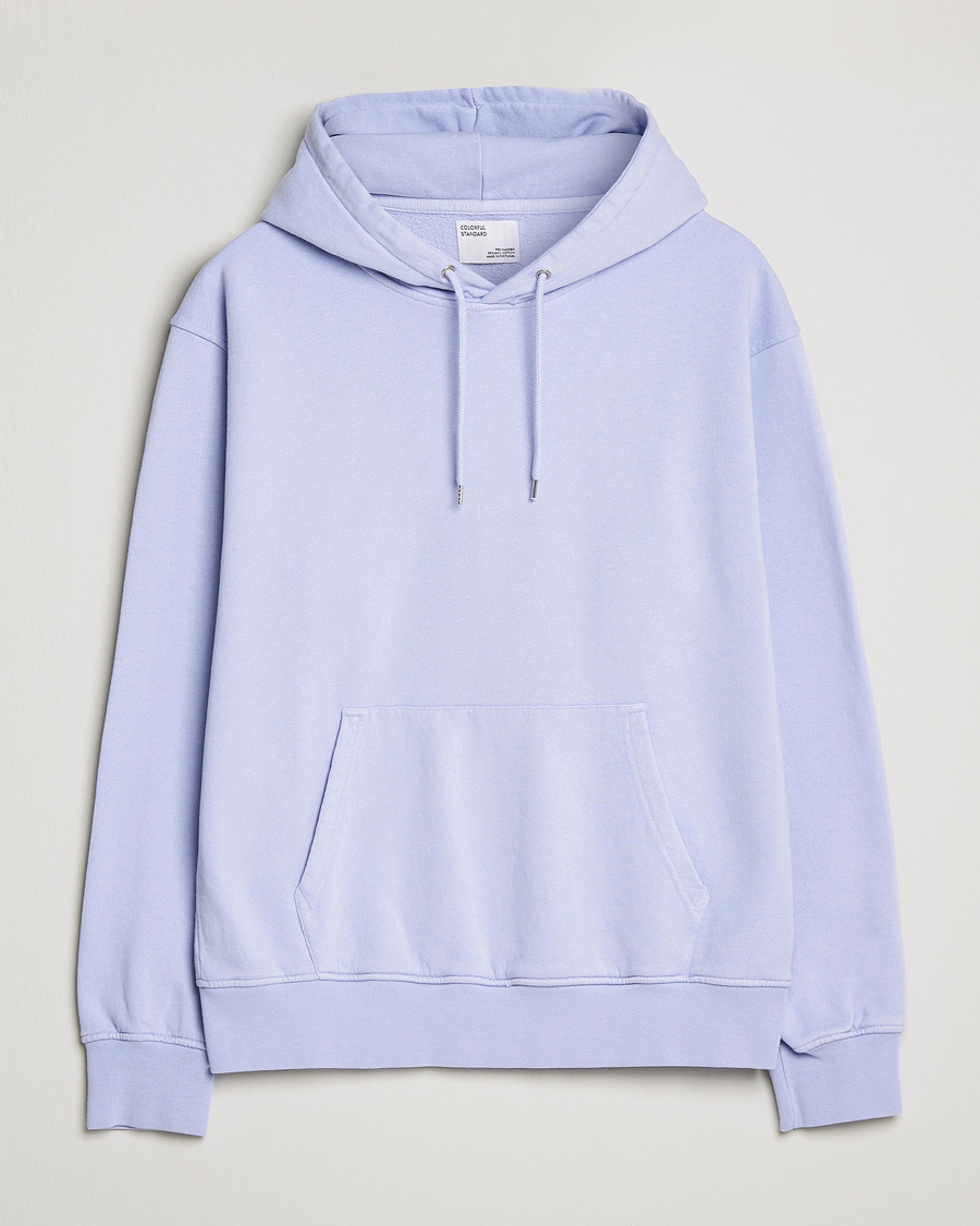 Men | Sweaters & Knitwear | Colorful Standard | Classic Organic Hood Soft Lavender