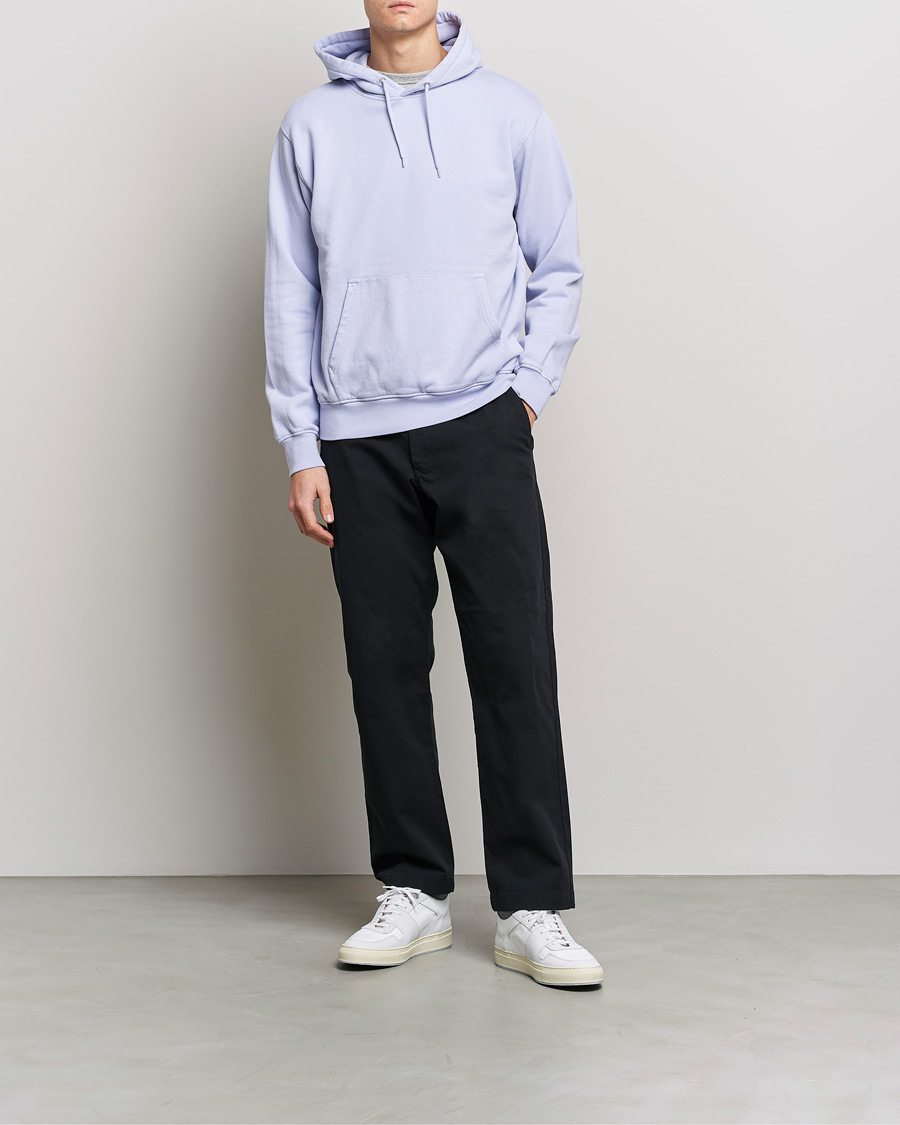 Men | Sweaters & Knitwear | Colorful Standard | Classic Organic Hood Soft Lavender