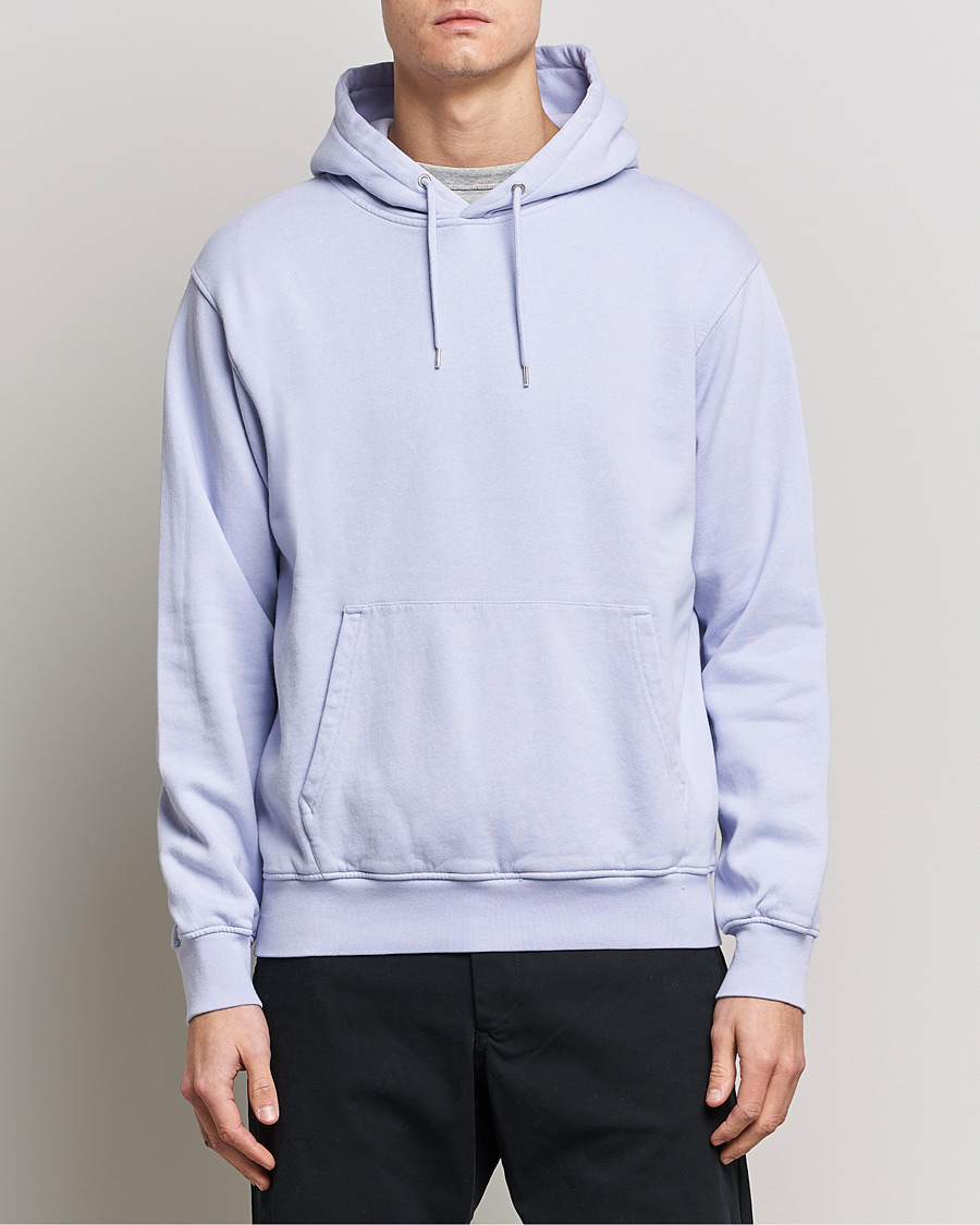 Men | Sweaters & Knitwear | Colorful Standard | Classic Organic Hood Soft Lavender