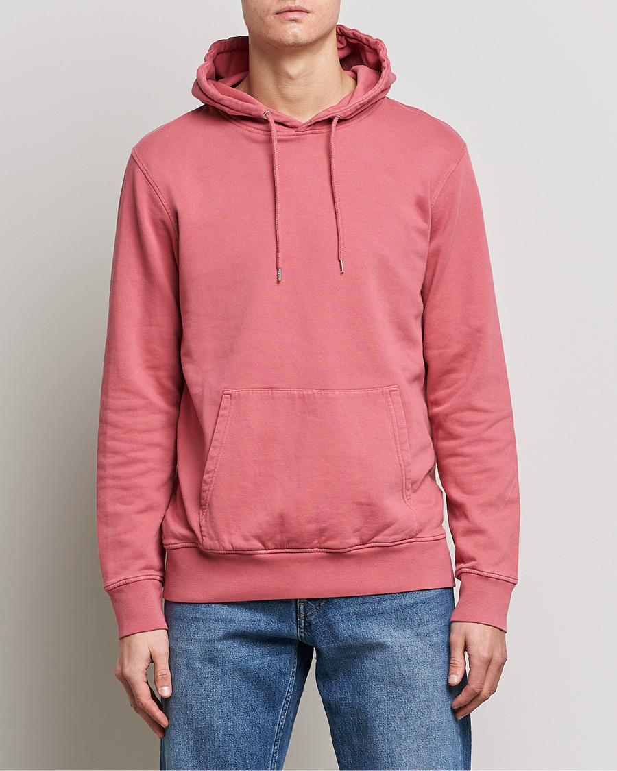 Men | The Summer Collection | Colorful Standard | Classic Organic Hood Raspberry Pink