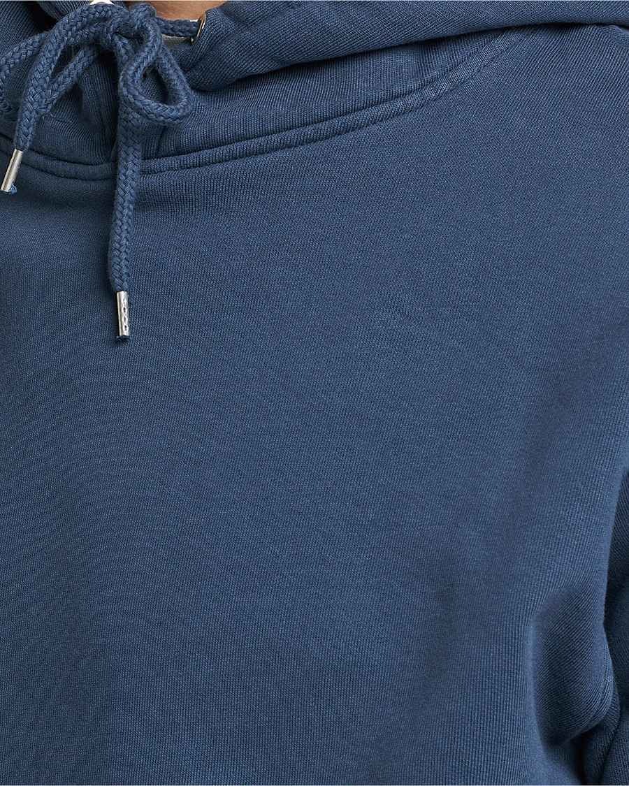 Men | Sweaters & Knitwear | Colorful Standard | Classic Organic Hood Petrol Blue