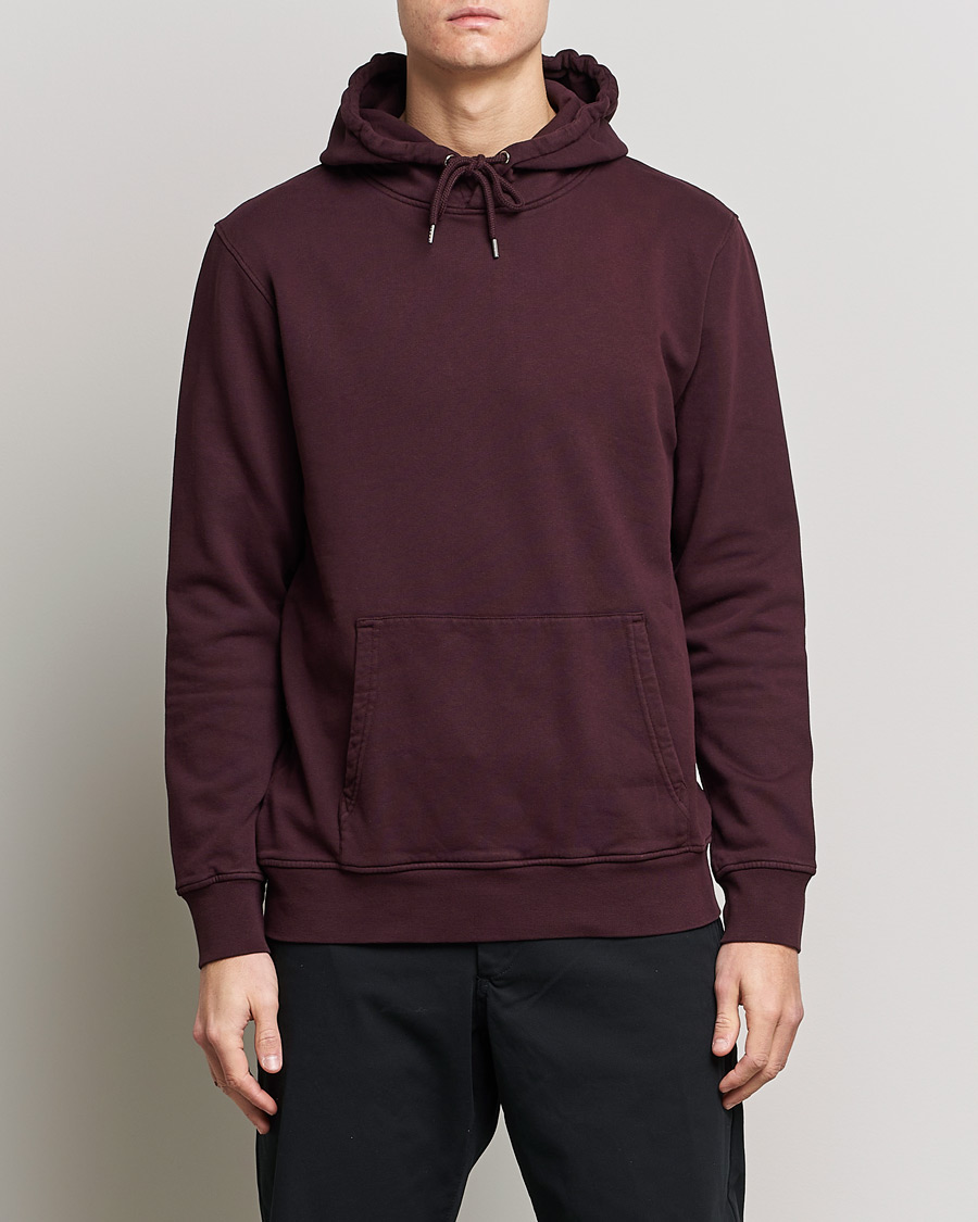 Men | Hooded Sweatshirts | Colorful Standard | Classic Organic Hood Oxblood Red