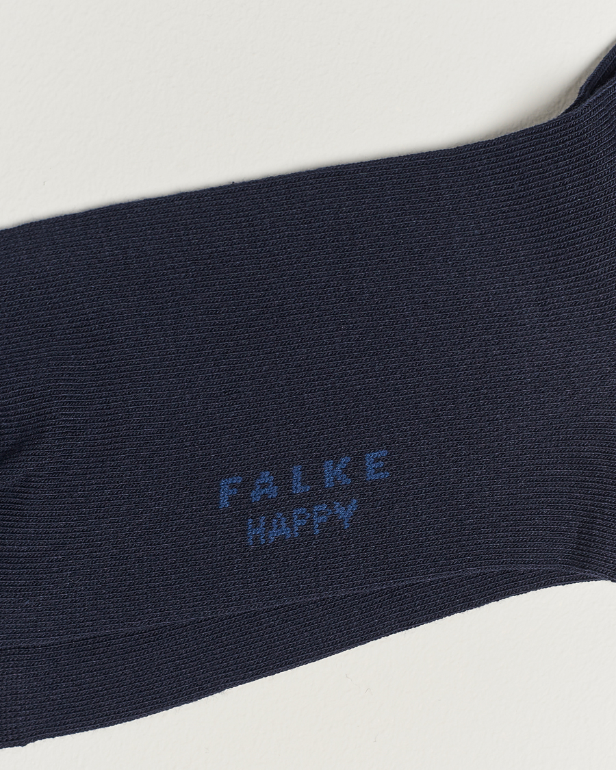 Men |  | Falke | Happy 2-Pack Cotton Socks Navy
