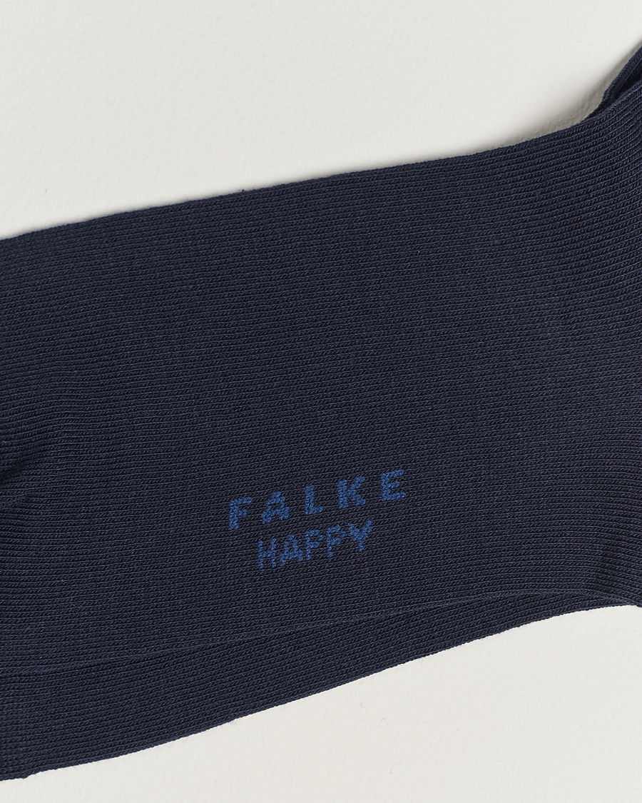 Men | Underwear & Socks | Falke | Happy 2-Pack Cotton Socks Navy