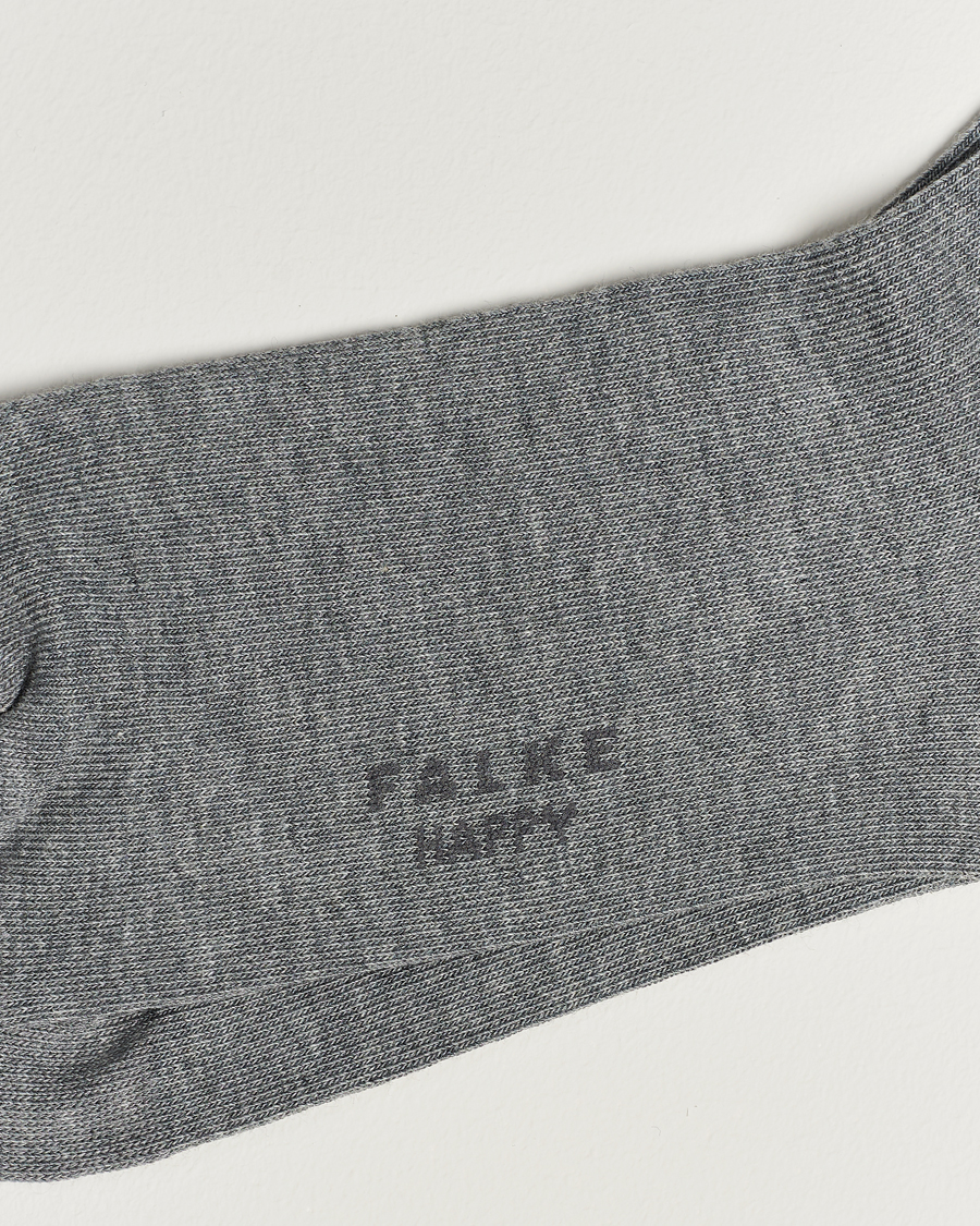 Men | Falke | Falke | Happy 2-Pack Cotton Socks Light Grey