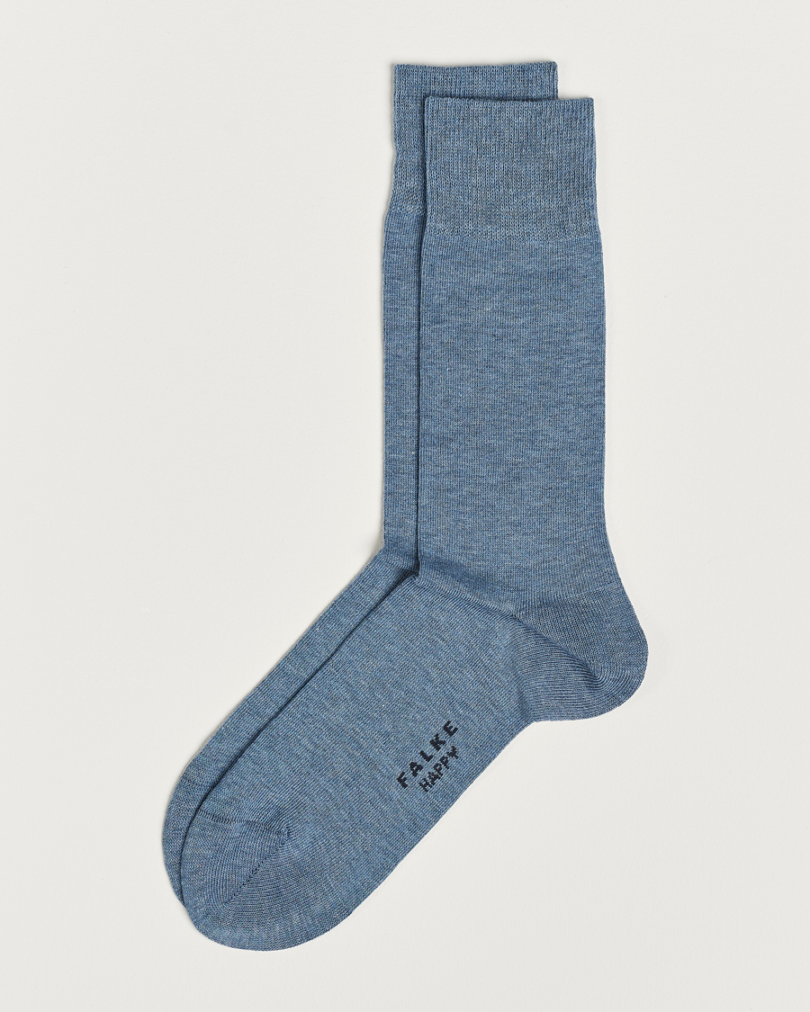 Men | Falke | Falke | Happy 2-Pack Cotton Socks Light Blue