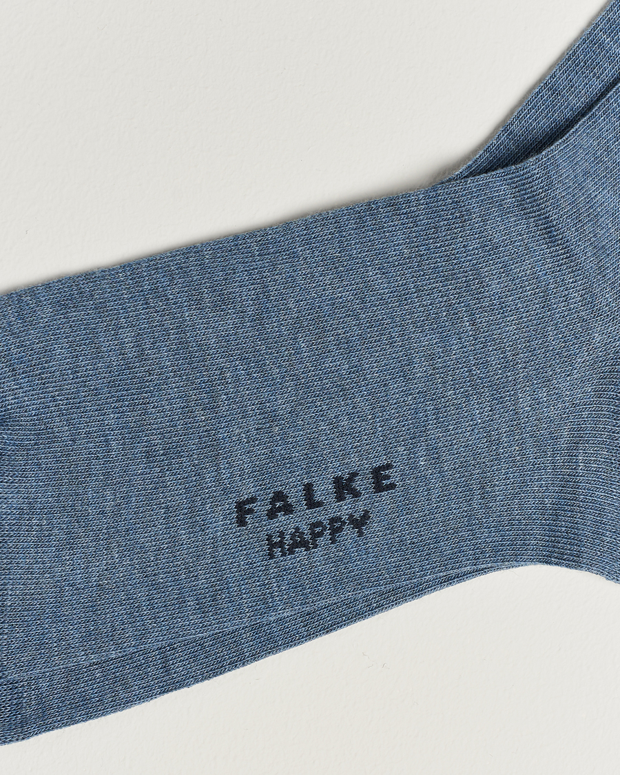 Men | Underwear & Socks | Falke | Happy 2-Pack Cotton Socks Light Blue