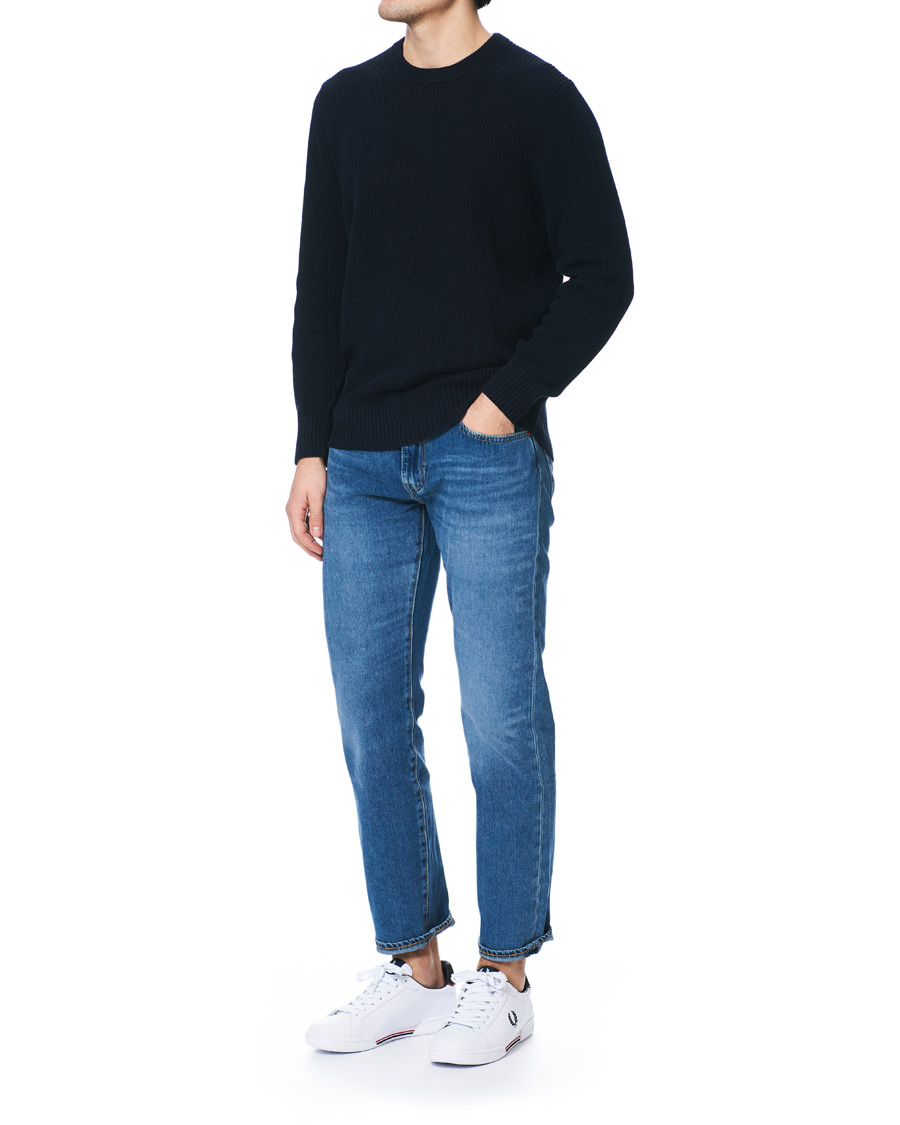 Men | Fred Perry B722 Leather Sneaker White/Navy | Fred Perry | B722 Leather Sneaker White/Navy