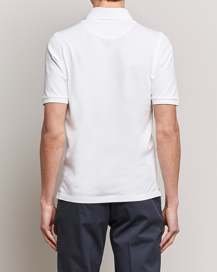 Men | Polo Shirts | Gran Sasso | Washed Polo White