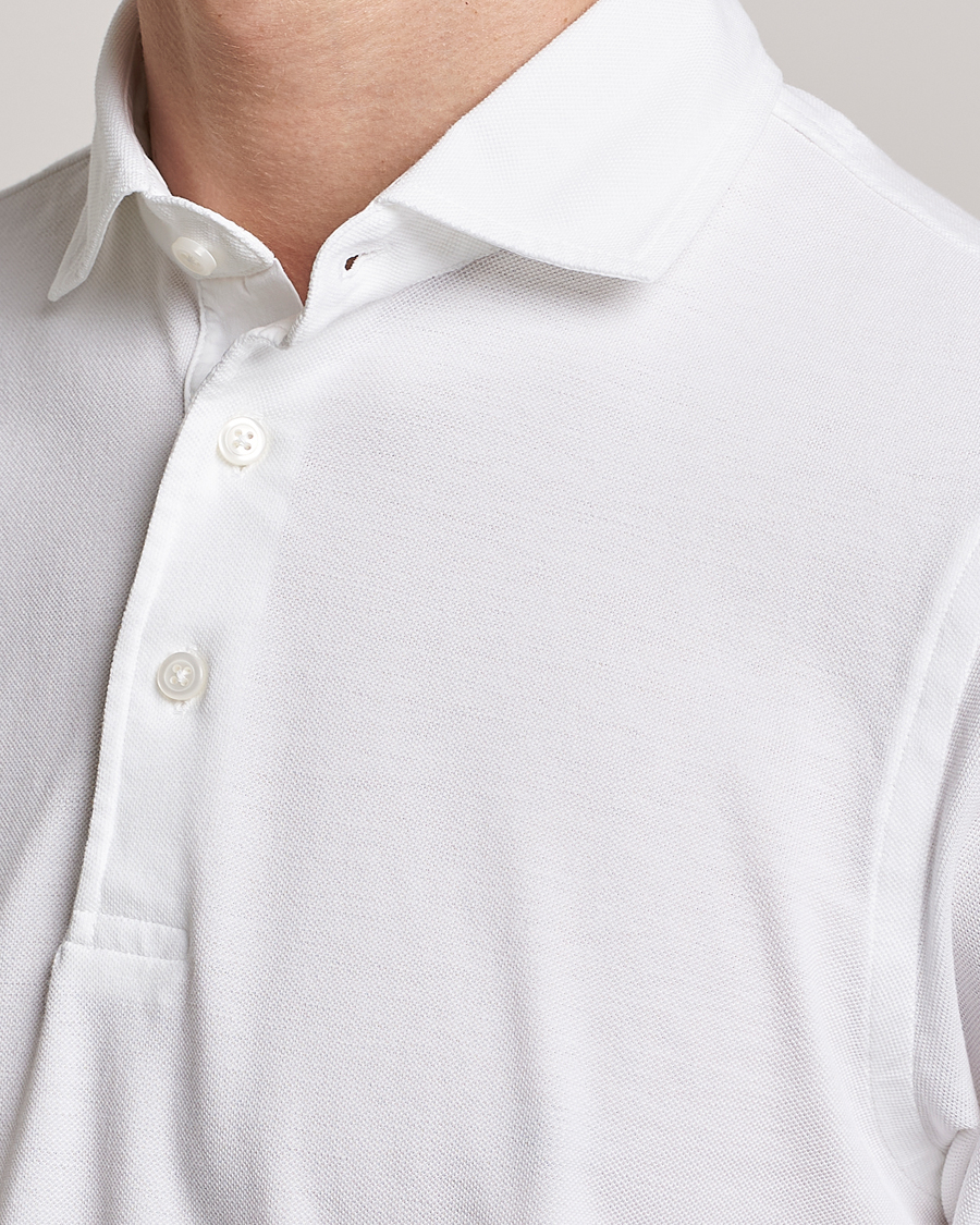 Men | Polo Shirts | Gran Sasso | Washed Polo White