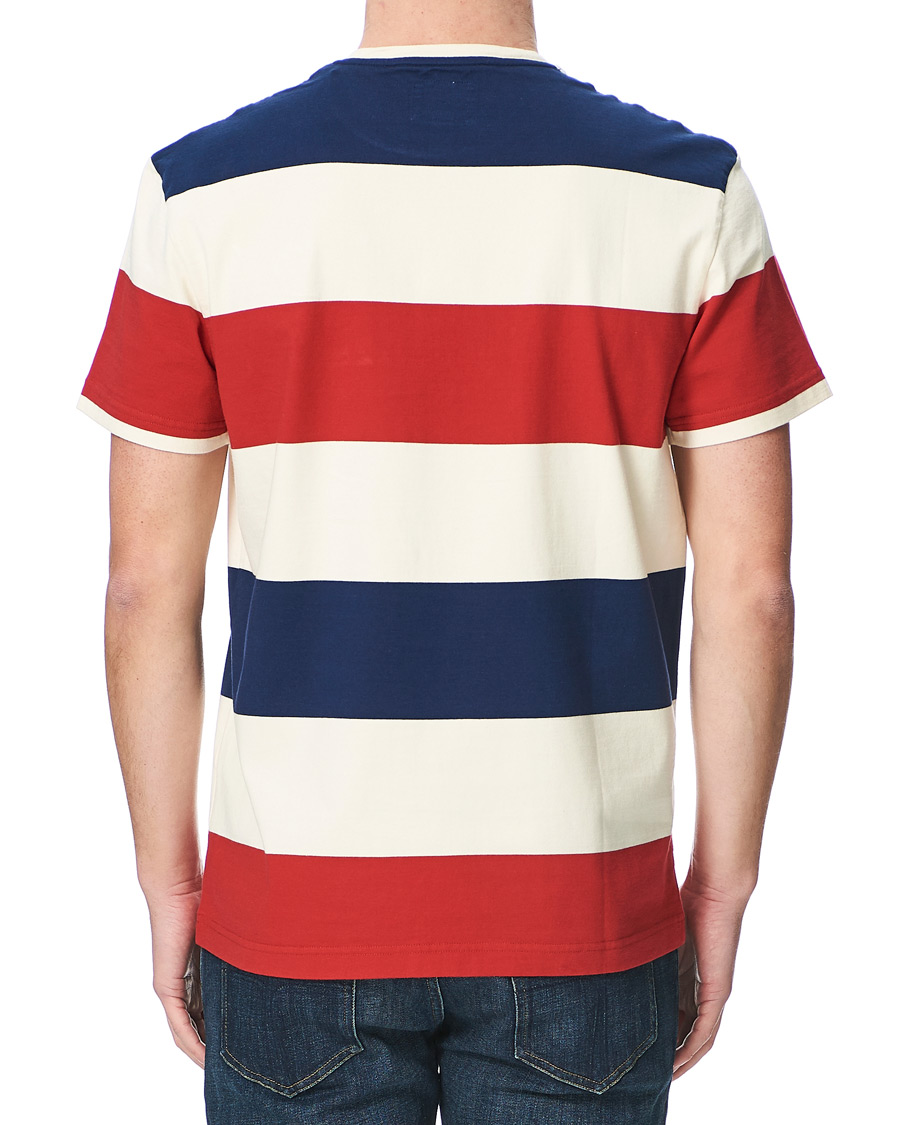 Men | T-Shirts | Kent & Curwen | Stanley Striped Rose Logo Tee Multi