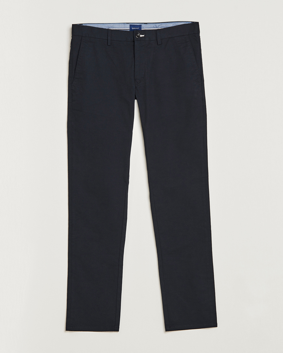 Men | Trousers | GANT | Slim Fit Tech Prep Chino Black