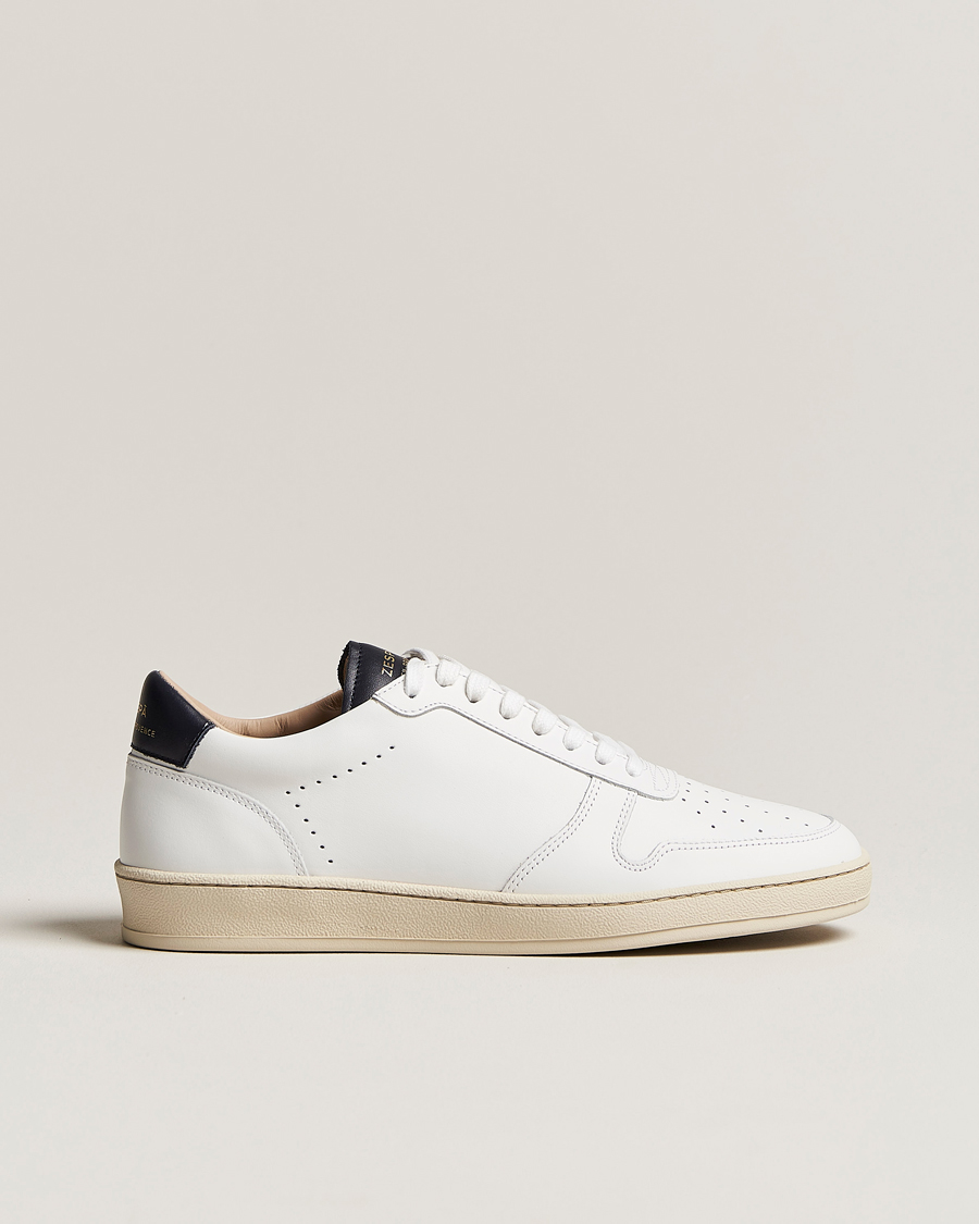Men | Zespà ZSP23 APLA Leather Sneakers White/Navy | Zespà | ZSP23 APLA Leather Sneakers White/Navy