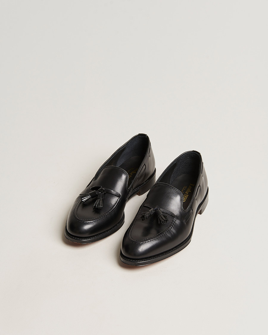 Men | Summer Shoes | Loake 1880 | Russell Tassel Loafer Black Calf