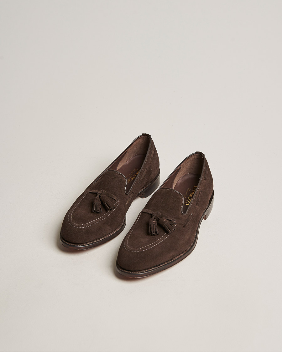 Men | Loafers | Loake 1880 | Russell Tassel Loafer Chocolate Brown Suede
