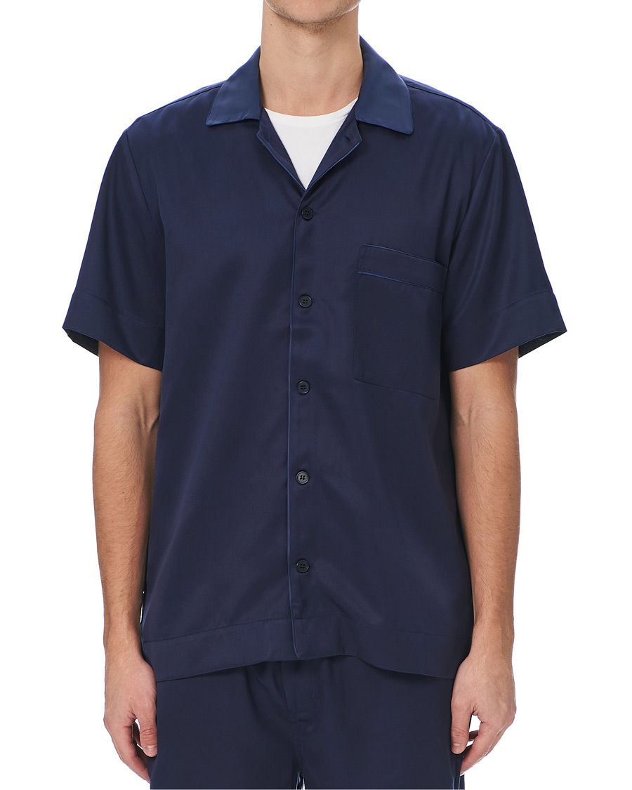 Men | Pyjamas & Robes | CDLP | Home Suit Short Sleeve Navy Blue