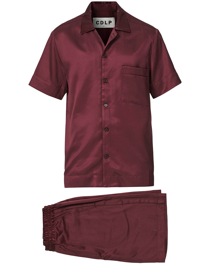 Men | Pyjamas & Robes | CDLP | Home Suit Short Sleeve Burgundy