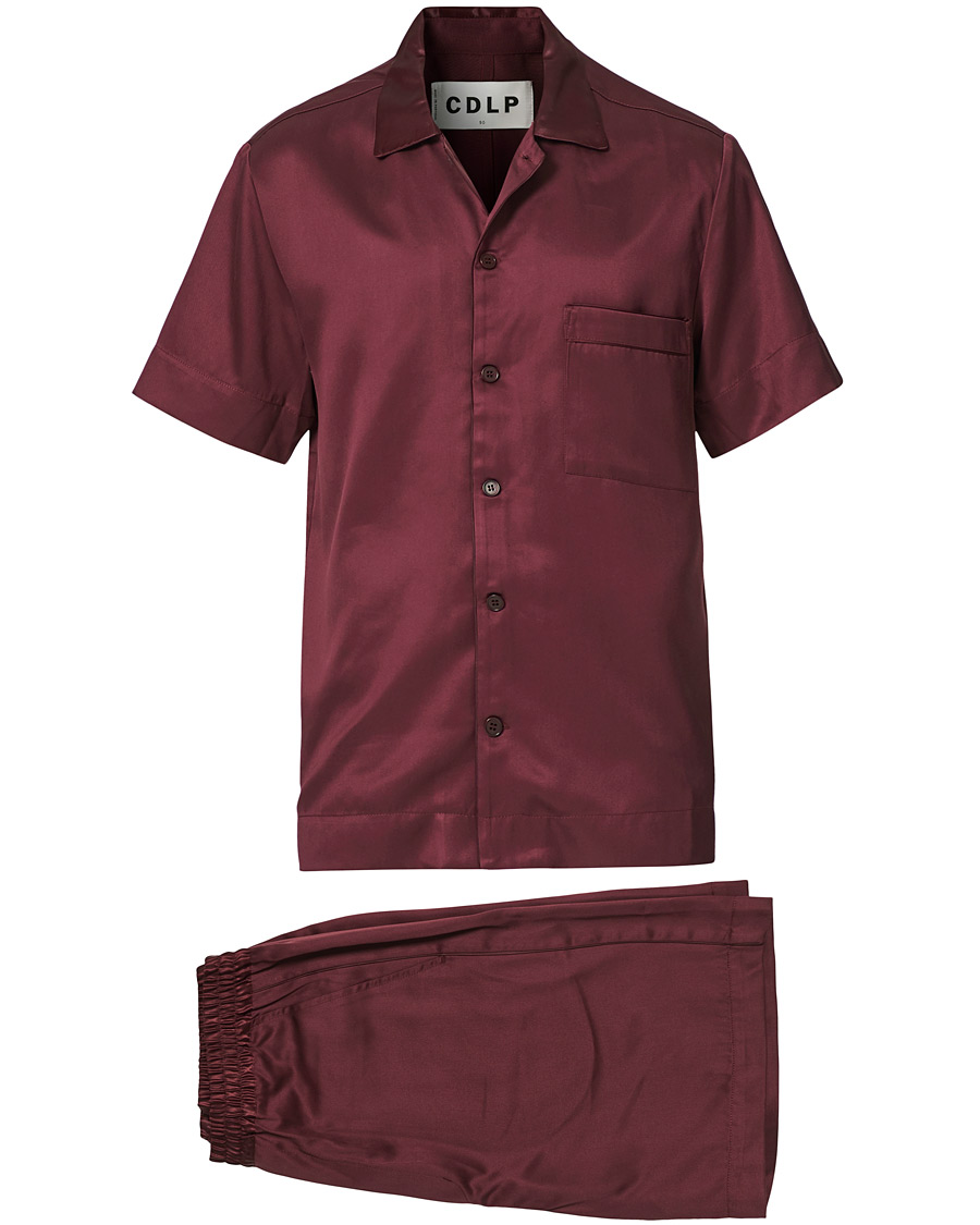 Men | Pyjamas & Robes | CDLP | Home Suit Short Sleeve Burgundy